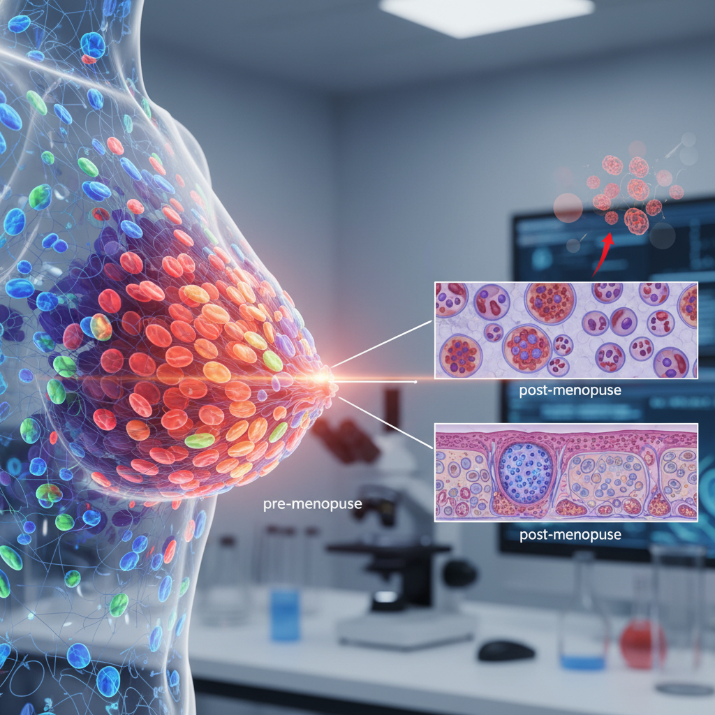 Menopause appears to reshape breast tissue in major ways — and that may help explain shifts linked to cancer risk