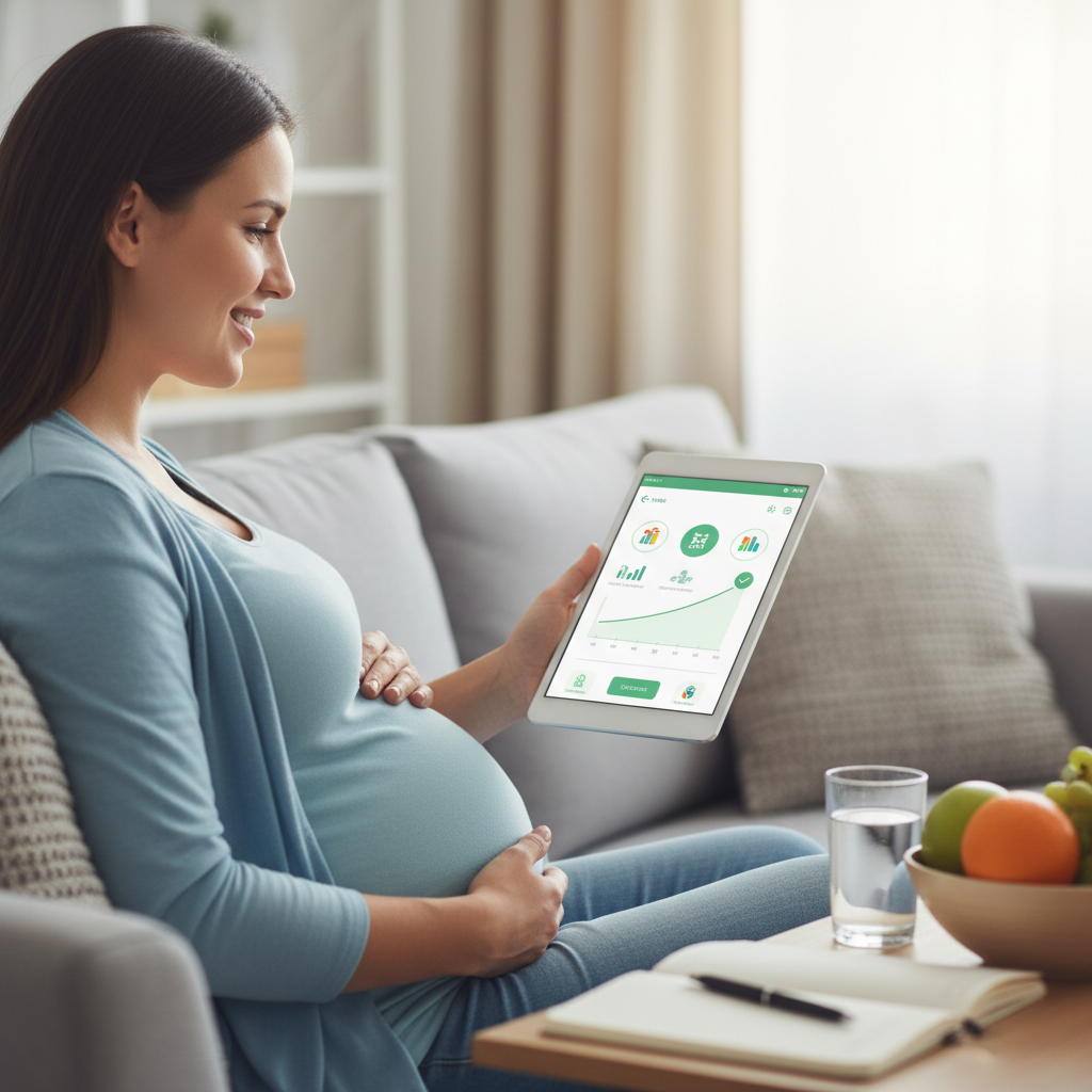 App-based coaching may help support healthy pregnancy weight gain — but its effects depend on real use and it does not replace prenatal care